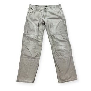 Kuhl Pants Men's 36x32 Beige Crag Series Hiking Straight Leg Canvas Outdoors